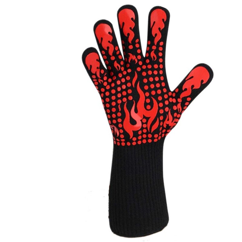Kitchen Gloves Manufacturer - Non-Slip Silicone Hot Safety for Barbecue Grilling Baking Welding