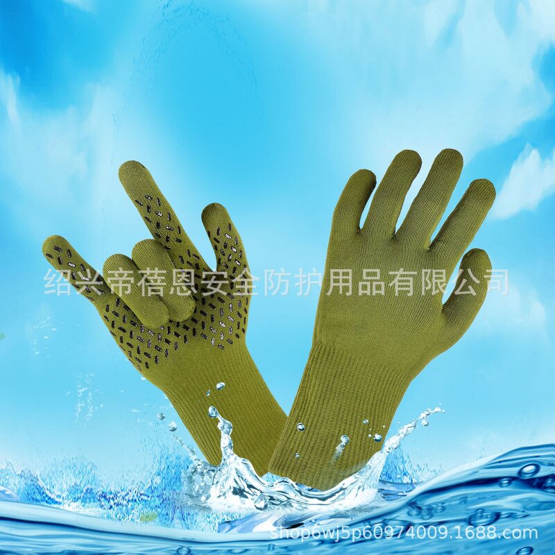 Safety Gloves Manufacturer - Custom Logo Kevlar/Nylon Waterproof Non-Slip with Winter Lining Outdoor