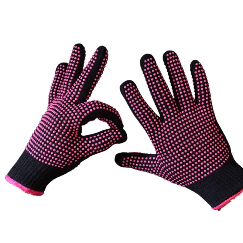 Heat Resistant Gloves Manufacturer - Sample for Hair Styling Curling Iron Kevlar Cotton Anti-Slip