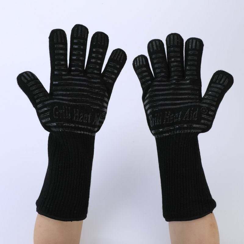 Heat Resistant Gloves Manufacturer - Cheap for Candy Making Silicone Coated BBQ Kitchen Cooking
