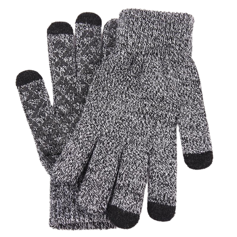 Sports Gloves Manufacturer - Winter Everyday Keep Warm Polyester Knitted Breathable Wrist-Length