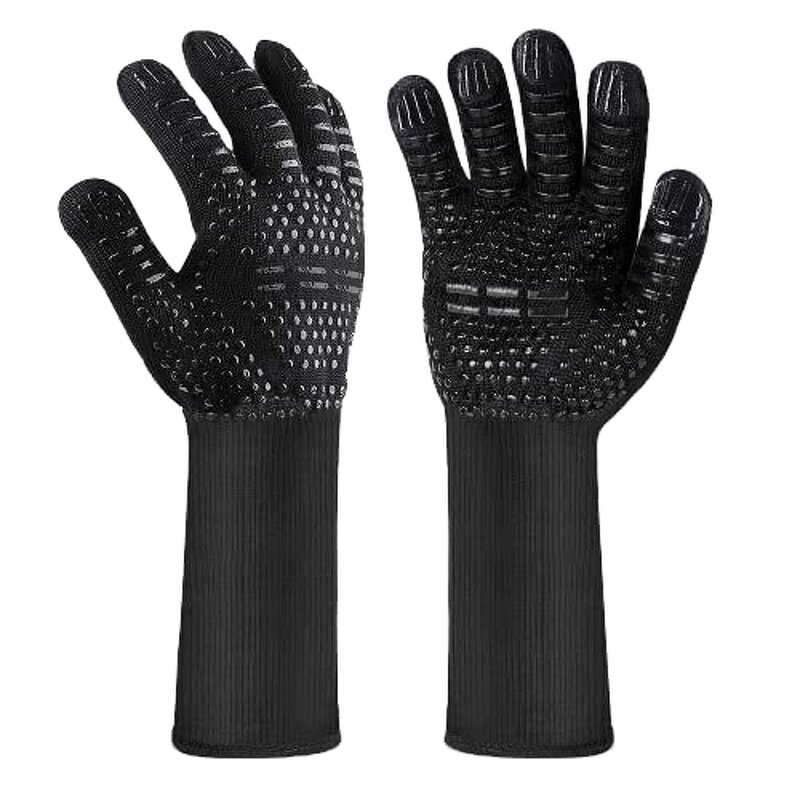 BBQ Gloves Manufacturer - Silicone Aramid Acrylic Heat Resistant for Grill Barbecue