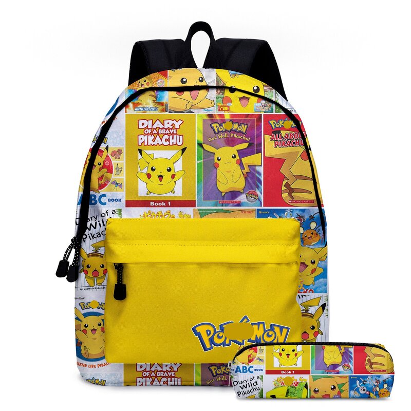 School Backpack Manufacturer - Pokemon Pikachu Pen Bag Kit for Students