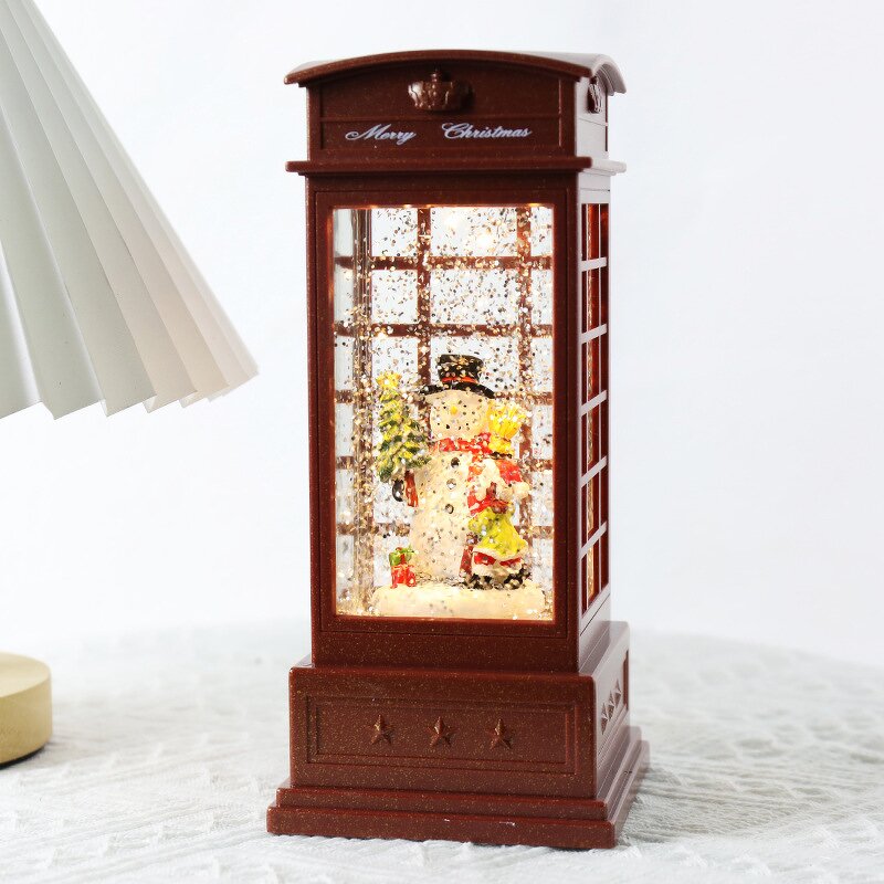 Christmas Decoration Manufacturer - Crystal Ball Tree Light Phone Booth Music Box