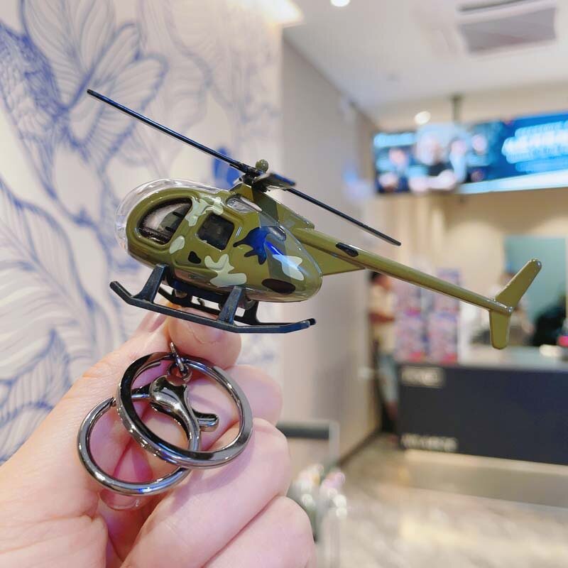 Model Helicopter Keychain Manufacturer - Creative Luxury Waterproof Alloy Mini Pendant