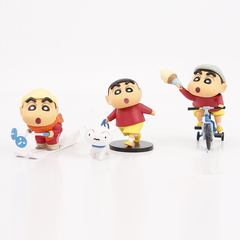 Action Figure Set Manufacturer - 6pcs Japanese Anime Crayon Shin Chan PVC Model
