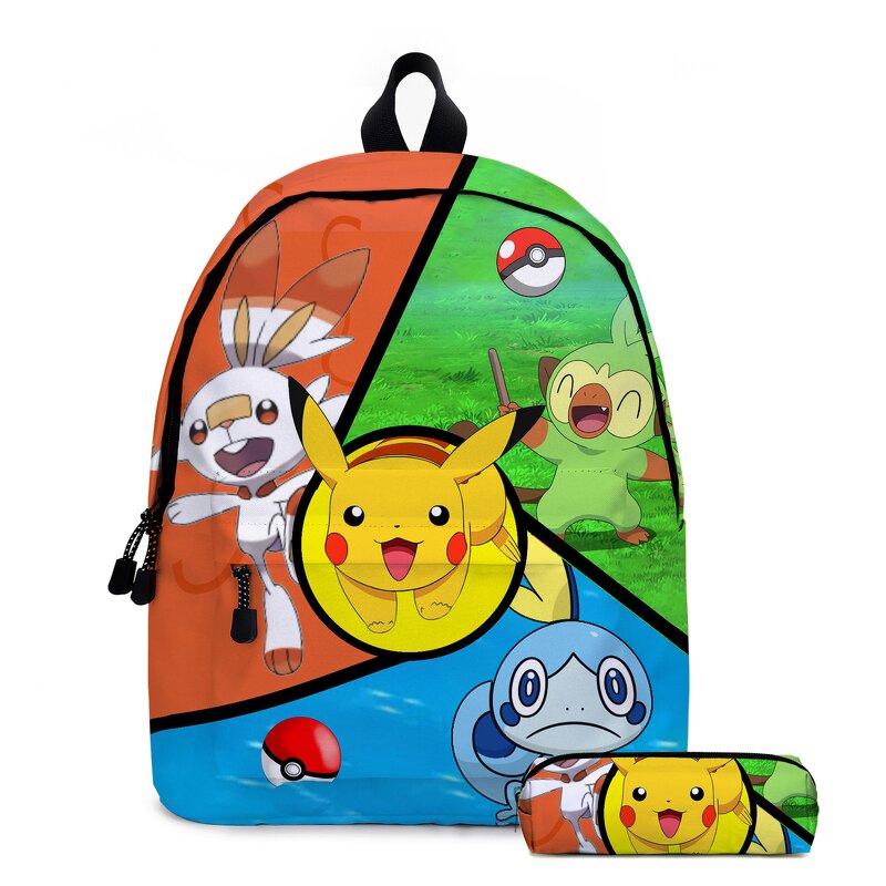 School Backpack Manufacturer - Pokemon Pikachu Pen Bag Kit for Students