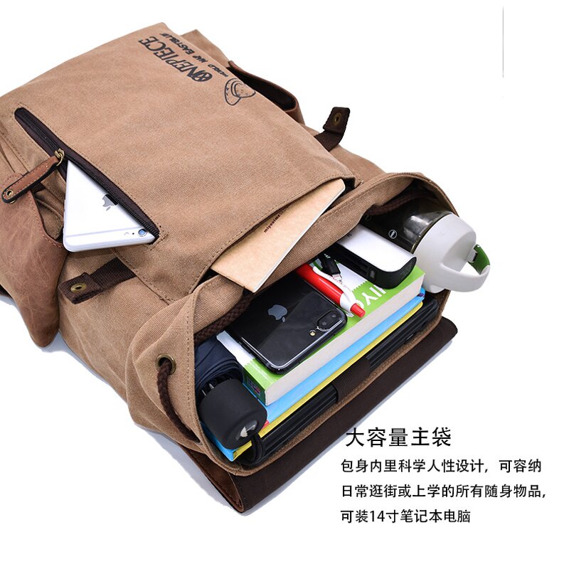 Canvas Backpack Manufacturer - Anime Cartoon Student Large Capacity Travel Bag