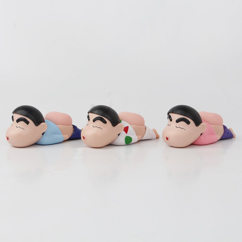 Figurine Model Manufacturer - Crayon Shin Chan Q Version Cute Lying Posture PVC