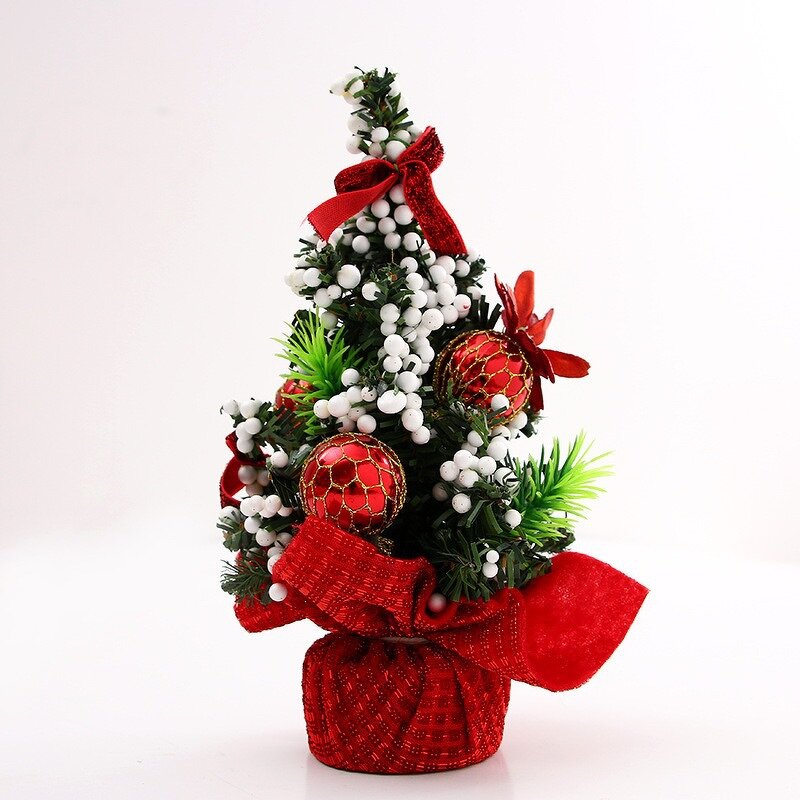 Christmas Tree Manufacturer - 20cm Mini Holiday Shopping Mall Desktop Ornaments