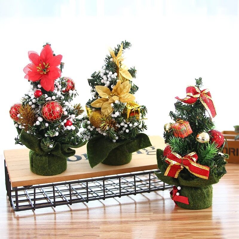 Christmas Tree Manufacturer - 20cm Mini Holiday Shopping Mall Desktop Ornaments