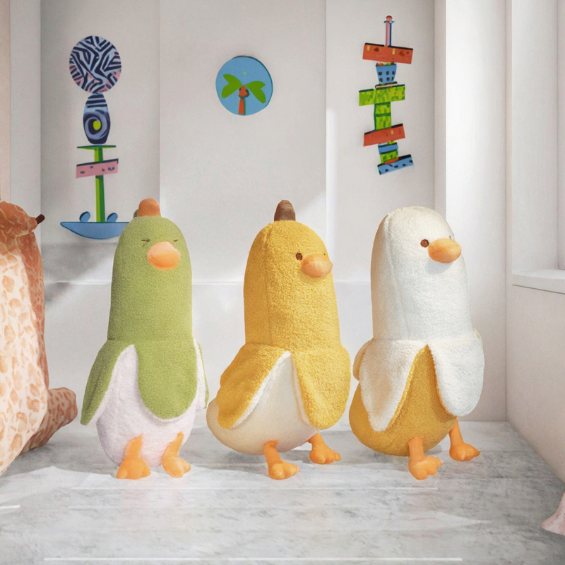Plush Toy Manufacturer - Factory Direct Banana Duck Sofa Cushion Anxiety Pillow