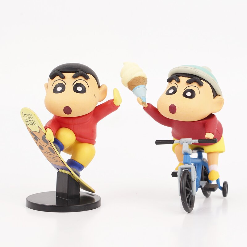 Action Figure Set Manufacturer - 6pcs Japanese Anime Crayon Shin Chan PVC Model