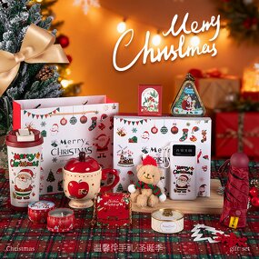 Christmas Gift Box Manufacturer - Apple Favor Box Set for Holiday Party Decoration