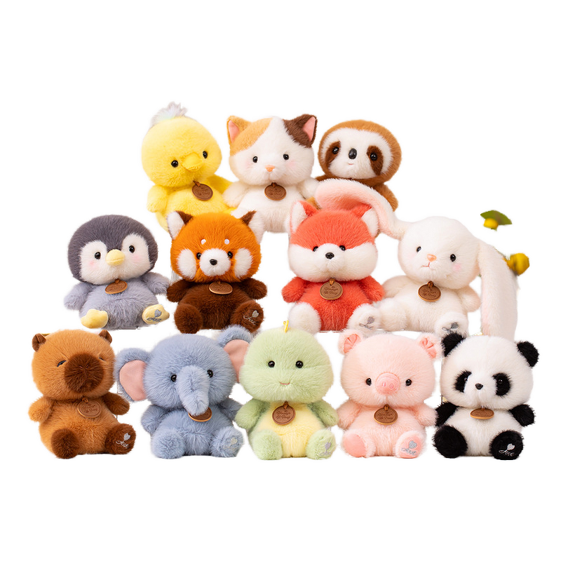 Plush Toy Manufacturer - 17cm Super Soft Zoo Series Elephant Panda Fox Kawaii