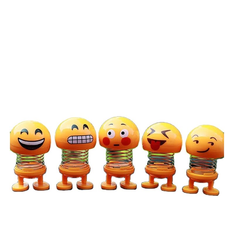Head Shaking Doll Manufacturer - Spring Car Jewelry Ornament Smiley Face Emotion
