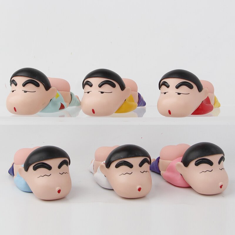 Figurine Model Manufacturer - Crayon Shin Chan Q Version Cute Lying Posture PVC