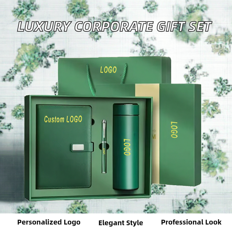 Corporate Gift Set Manufacturer - Custom Luxury Vacuum Cup Notebook Executive Kit