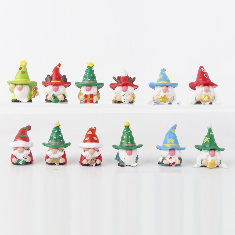Santa Figurine Manufacturer - Small Handmade Gnome for Holiday Decorations