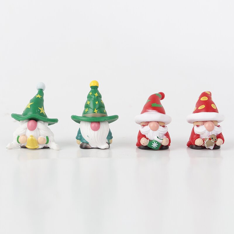 Santa Figurine Manufacturer - Small Handmade Gnome for Holiday Decorations