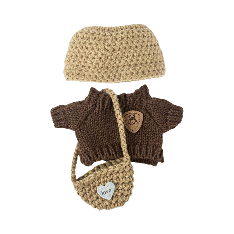 Doll Clothes Set Manufacturer - 3 Cute Crochet Fashionable Outfit for Plush Doll