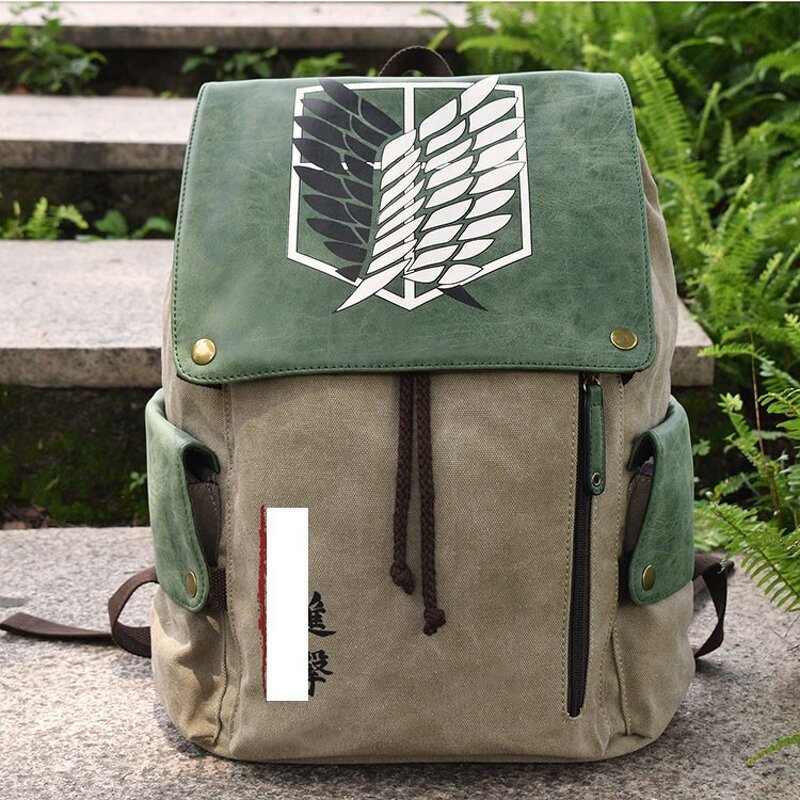 Canvas Backpack Manufacturer - Anime Attack on Titans Large Capacity Travel Bag