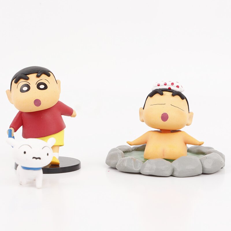 Action Figure Set Manufacturer - 6pcs Japanese Anime Crayon Shin Chan PVC Model