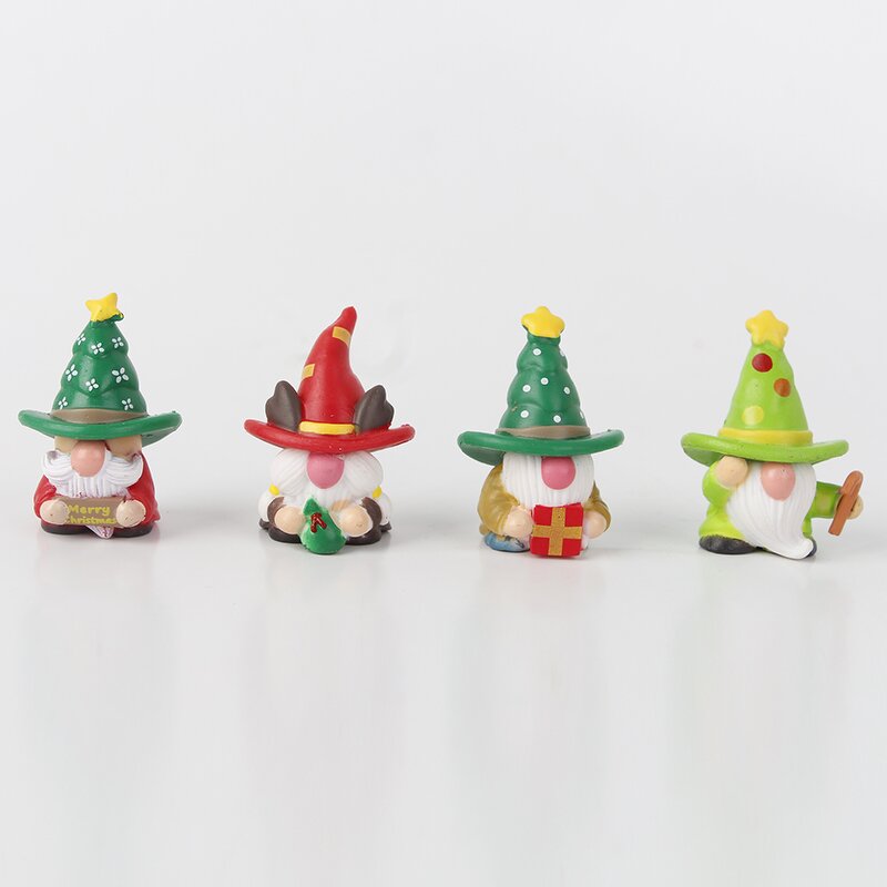 Santa Figurine Manufacturer - Small Handmade Gnome for Holiday Decorations