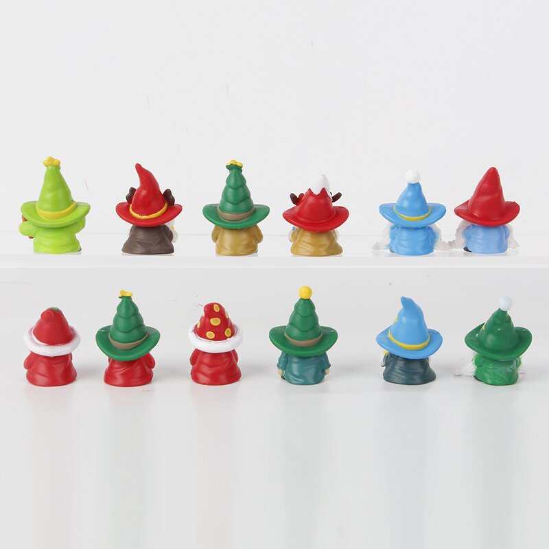 Santa Figurine Manufacturer - Small Handmade Gnome for Holiday Decorations