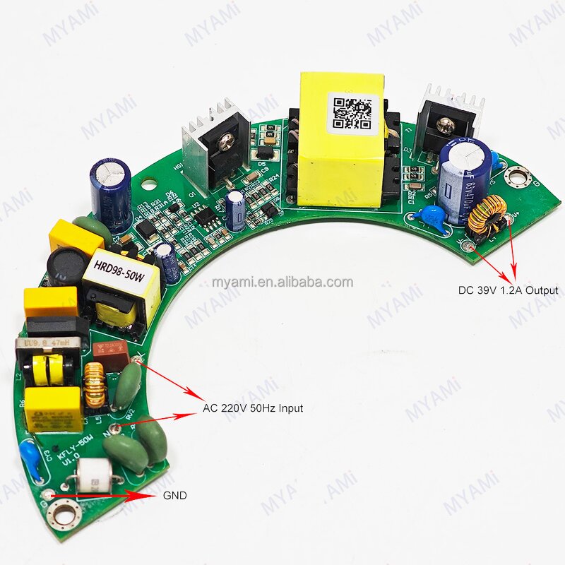 LED Power Supply Board Manufacturer - Factory Price 50W 39V 1.2A 25-45V 180-255V AC Input LED Driver Board