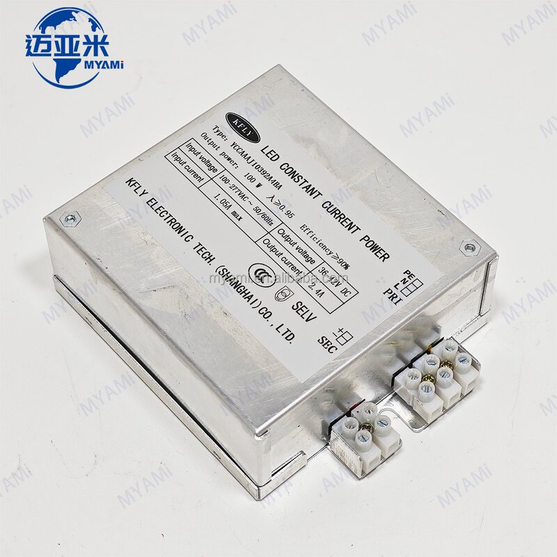 LED Driver Manufacturer - KELY 100W 100-277V AC 36-42V 2.4A DC Output 50/60Hz L/N-G 4KL-N 2K Constant Current for LED Lights