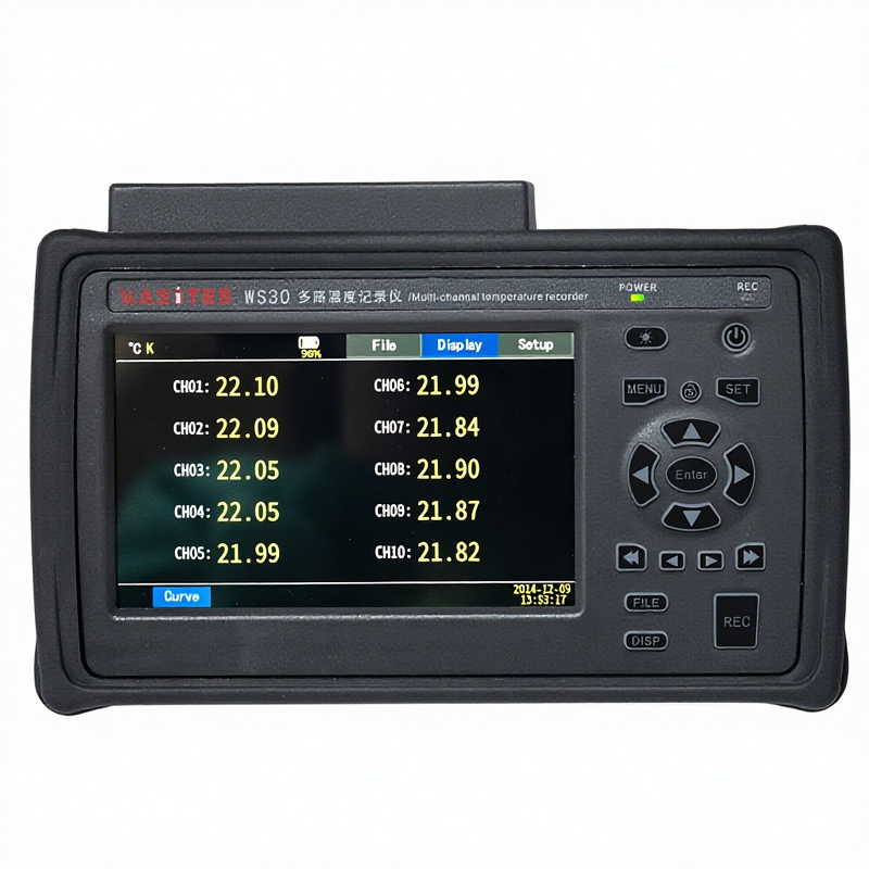 Temperature Recorder Manufacturer - Handheld High Precision 10 Channels Supports K J E T N S R B Thermocouple