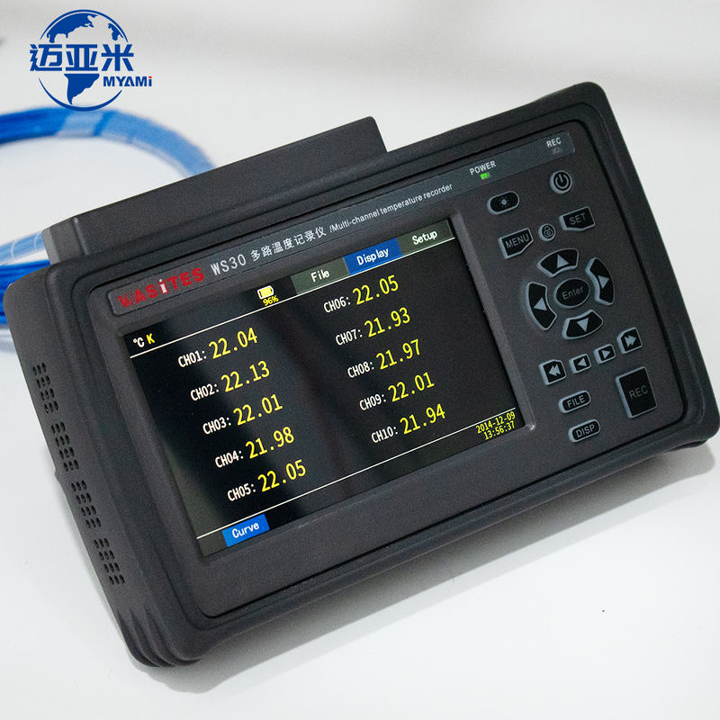 Temperature Recorder Manufacturer - Handheld High Precision 10 Channels Supports K J E T N S R B Thermocouple