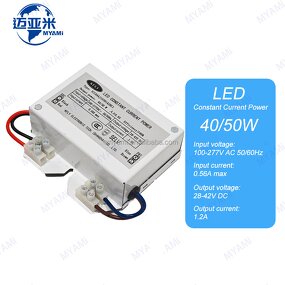 LED Driver Manufacturer - KELY 40/50W 36-42V DC Output 100-277V AC 50/60Hz L/N-G 4KL-N 2K Constant Current for LED Lights