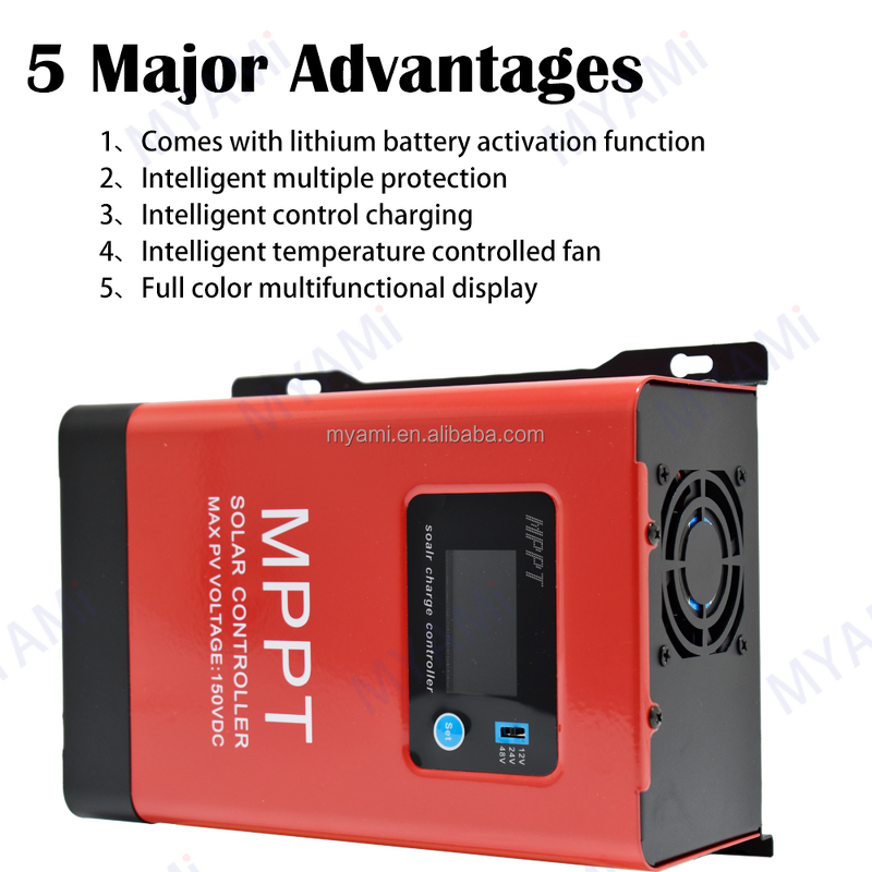 Solar Charge Controller Manufacturer - MY-MPPT2800F 60A MPPT Adjustable 12V 24V 48V for Lead-acid & Lithium Battery