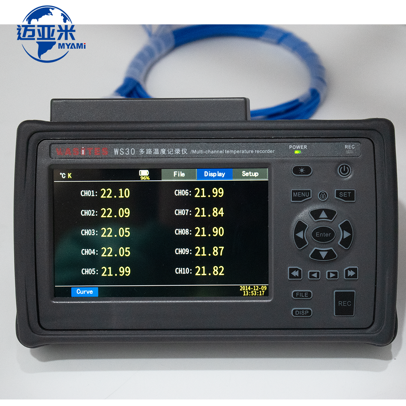 Temperature Data Logger Manufacturer - Hot Selling 10 Channels Temperature Detector Support K J E T N S R Type