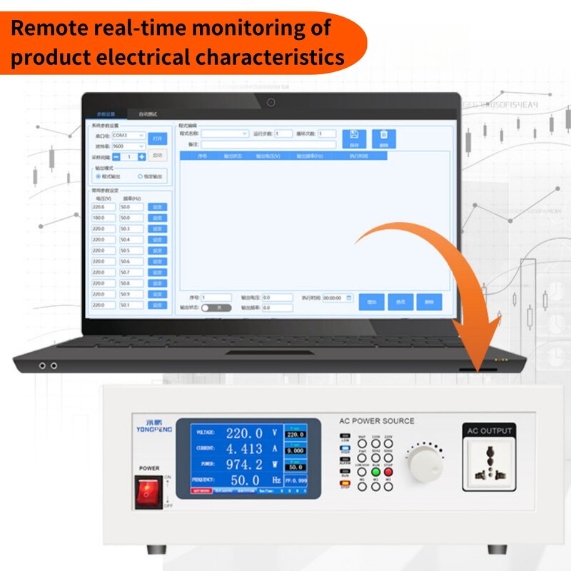 AC Power Supply Manufacturer - 350VA 500VA 1000VA Adjustable Frequency High Voltage Bench Single Phase Programmable