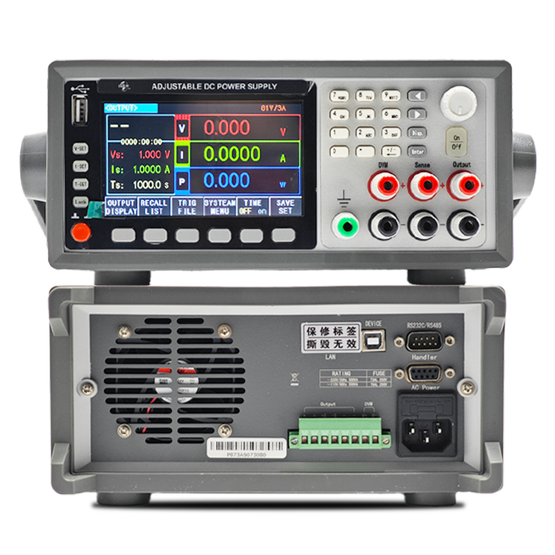 DC Power Supply Manufacturer - MY-L873DTK Linear Bench Programmable Adjustable Dual Range 36V/6A/216W 81V/3A/243W LCD