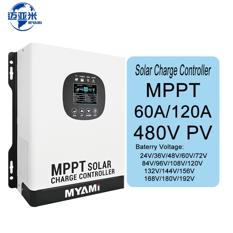 Solar Charge Controller Manufacturer - Automatic MPPT 60A 480V PV Input 24V 36V 48V 24V-192V for Off-Grid Solar System