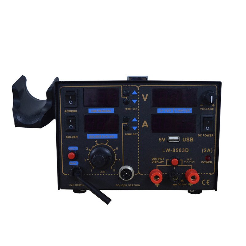 Desoldering Station Manufacturer - 800W Digital with LCD Display USB Interface Hot Air Gun DC Power Supply 3 in 1
