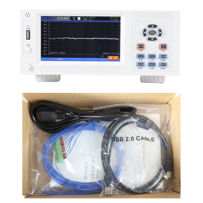 Thermometer Manufacturer - Digital 8-64 Channel LCD Display USB Communication OEM Customizable IP20 Protection