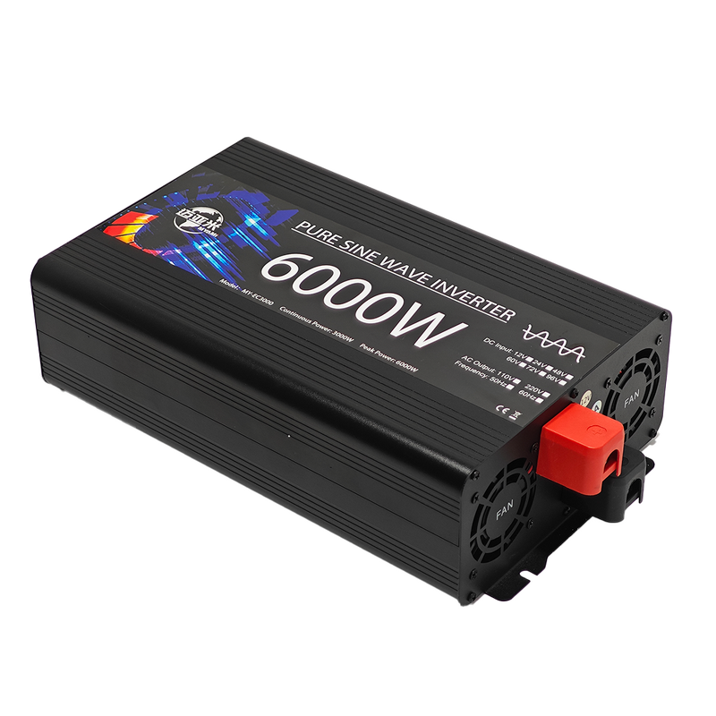 Power Inverter Manufacturer - MY-EC3000 6000W Pure Sine Wave Car Power Inverter 12V/24V/48V/60V/72V/96V DC to AC LCD