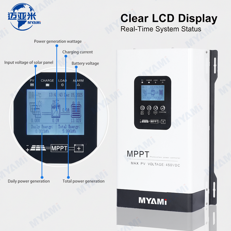Solar Charge Controller Manufacturer - Max 450V PV Input 200A Charging Current MPPT 24V 48V 60V 72V 96V 192V