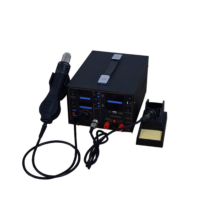 Desoldering Station Manufacturer - 800W Digital with LCD Display USB Interface Hot Air Gun DC Power Supply 3 in 1