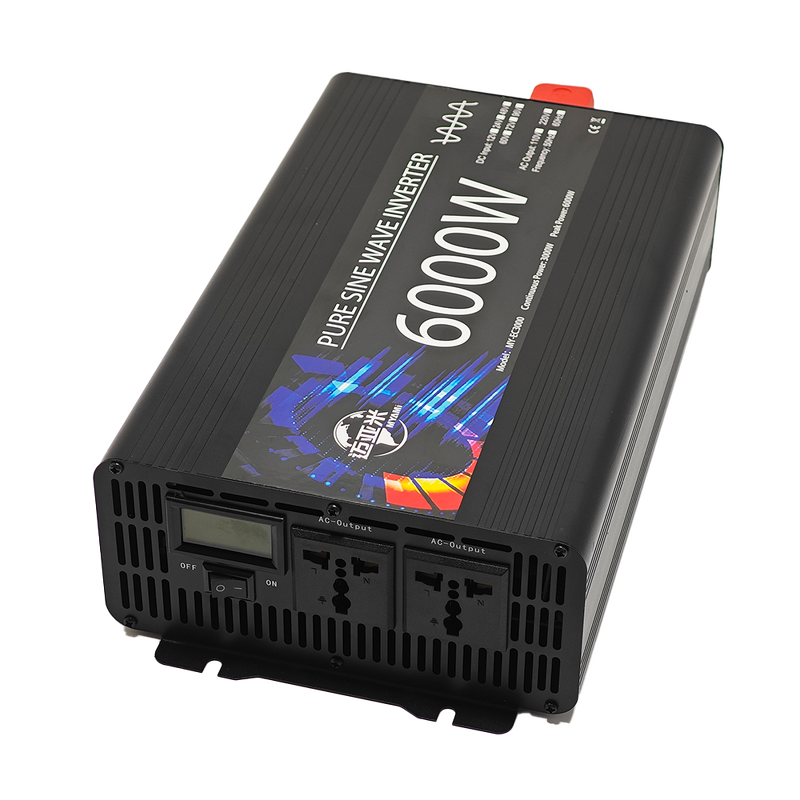 Power Inverter Manufacturer - MY-EC3000 6000W Pure Sine Wave Car Power Inverter 12V/24V/48V/60V/72V/96V DC to AC LCD