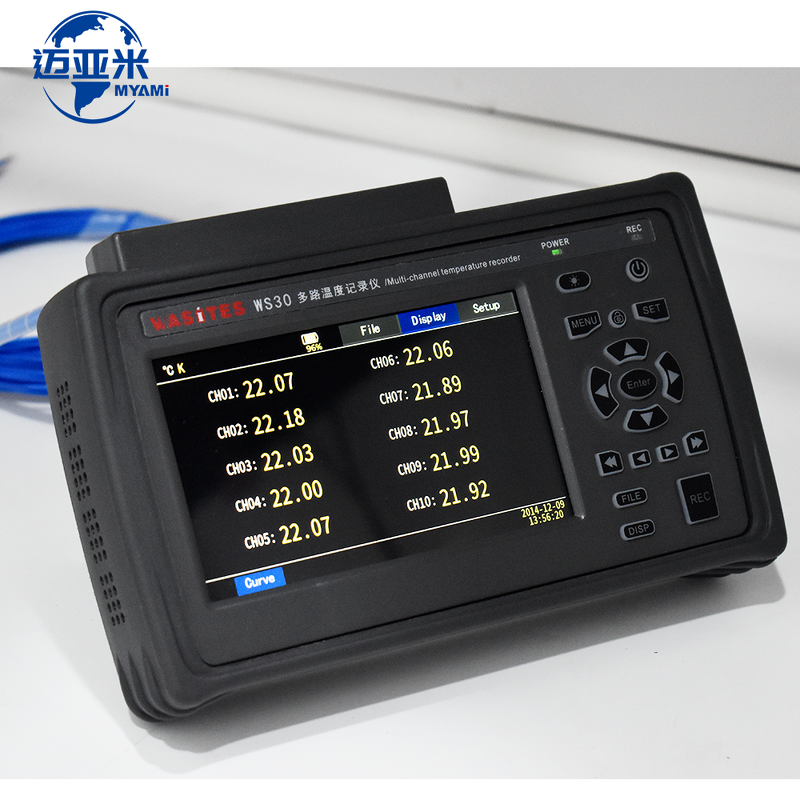Temperature Recorder Manufacturer - Handheld High Precision 10 Channels Supports K J E T N S R B Thermocouple