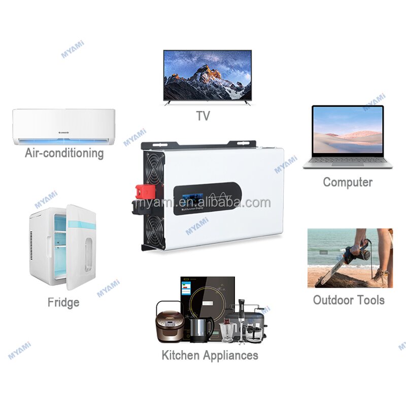 Power Inverter Manufacturer - MY-E6000N 6KW Pure Sine Wave Car Inverter 24V/48V/60V/72V 220VAC 50Hz/60Hz Dual Output