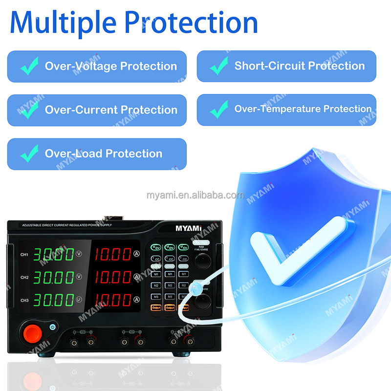 DC Power Supply Manufacturer - Factory Price 0-30V 0-10A LED Display Adjustable Programmable Laboratory Bench Multi Channel