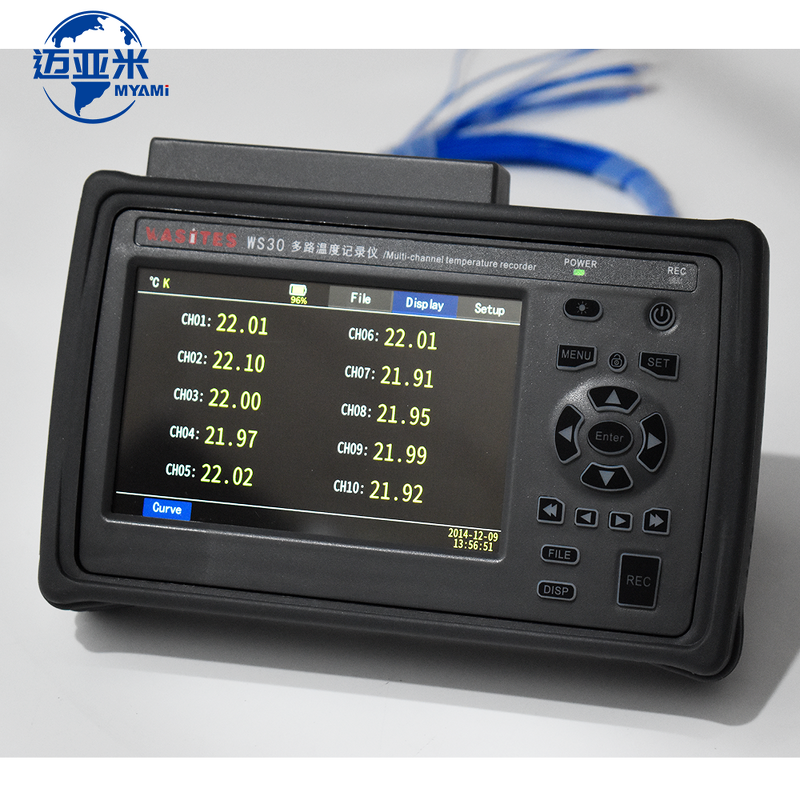 Temperature Data Logger Manufacturer - WS30 10 Channels Temperature Detector Support K J E T N S R Type Thermocouple