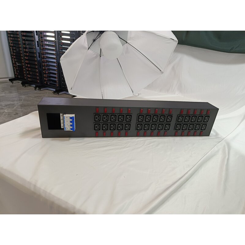 PDU Socket Industrial Grade Manufacturer - Factory-specific Length Customized 30-position C19 Smart Power Socket High Power Multi-plug Overload
